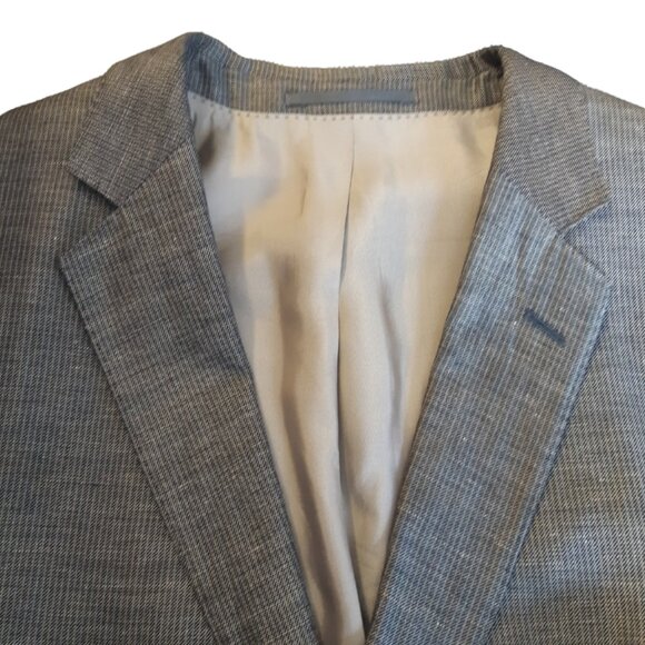 Hugo Boss 42R Linen & Wool Grey Check Sport Jacket, Dugger's of Halifax - Picture 3 of 14